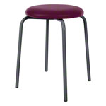 Gymnastikhocker Standard mit Polster,  38 cm, Gestellfarbe anthrazit