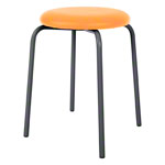 Gymnastikhocker Standard mit Polster,  38 cm, Gestellfarbe anthrazit