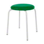 Gymnastikhocker Standard mit Polster, 38 cm, Gestellfarbe wei