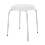 Gymnastikhocker Standard mit Polster, 38 cm, Gestellfarbe wei