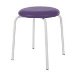 Gymnastikhocker Standard mit Polster, 38 cm, Gestellfarbe wei