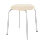 Gymnastikhocker Standard mit Polster, 38 cm, Gestellfarbe wei