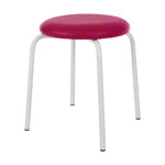 Gymnastikhocker Standard mit Polster, 38 cm, Gestellfarbe wei