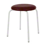 Gymnastikhocker Standard mit Polster, 38 cm, Gestellfarbe wei