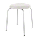 Gymnastikhocker Standard mit Polster, 38 cm, Gestellfarbe wei