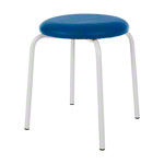 Gymnastikhocker Standard mit Polster, 38 cm, Gestellfarbe wei
