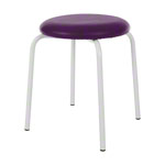Gymnastikhocker Standard mit Polster, 38 cm, Gestellfarbe wei