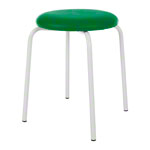 Gymnastikhocker Standard mit Polster, 38 cm, Gestellfarbe wei