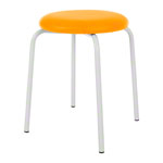 Gymnastikhocker Standard mit Polster, 38 cm, Gestellfarbe wei