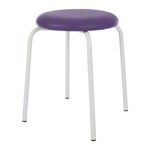 Gymnastikhocker Standard mit Polster, 38 cm, Gestellfarbe wei