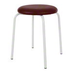 Gymnastikhocker Standard mit Polster, 38 cm, Gestellfarbe wei