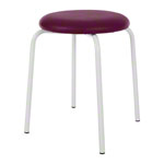 Gymnastikhocker Standard mit Polster, 38 cm, Gestellfarbe wei