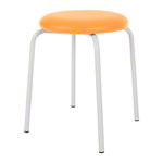 Gymnastikhocker Standard mit Polster, 38 cm, Gestellfarbe wei