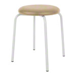 Gymnastikhocker Standard mit Polster, 38 cm, Gestellfarbe wei