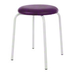 Gymnastikhocker Standard mit Polster, 38 cm, Gestellfarbe wei