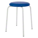 Gymnastikhocker Standard mit Polster, 38 cm, Gestellfarbe wei
