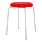 Gymnastikhocker Standard mit Polster, 38 cm, Gestellfarbe wei