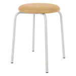 Gymnastikhocker Standard mit Polster, 38 cm, Gestellfarbe wei