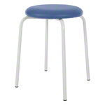 Gymnastikhocker Standard mit Polster, 38 cm, Gestellfarbe wei