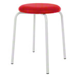 Gymnastikhocker Standard mit Polster, 38 cm, Gestellfarbe wei