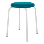 Gymnastikhocker Standard mit Polster, 38 cm, Gestellfarbe wei