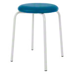 Gymnastikhocker Standard mit Polster, 38 cm, Gestellfarbe wei