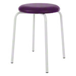 Gymnastikhocker Standard mit Polster, 38 cm, Gestellfarbe wei