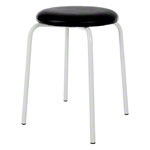 Gymnastikhocker Standard mit Polster, 38 cm, Gestellfarbe wei