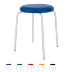 Gymnastikhocker Standard mit Polster, <FONT face=Arial></FONT><?xml:namespace prefix = o ns = urn:schemas-microsoft-com:office:office /><o:p></o:p> 38 cm, Gestellfarbe wei