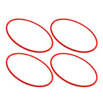 Gymnastikreifen aus Kunststoff, 4er-Set,  60 cm