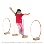 Gymnastikstein aus Holz, LxBxH 24x11,5x7,5 cm