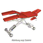 HWK Therapieliege Solid Lymph/Manu Akku mit 3-tlg. Kopfteil, LxBxH 195x65x46-89 cm