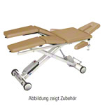 HWK Therapieliege Solid Lymph/Manu Akku mit 3-tlg. Kopfteil, LxBxH 195x65x46-89 cm