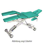HWK Therapieliege Solid Lymph/Manu Akku mit 3-tlg. Kopfteil, LxBxH 195x65x46-89 cm
