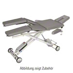 HWK Therapieliege Solid Lymph/Manu Akku mit 3-tlg. Kopfteil, LxBxH 195x65x46-89 cm