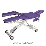 HWK Therapieliege Solid Lymph/Manu Akku mit 3-tlg. Kopfteil, LxBxH 195x65x46-89 cm