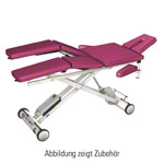 HWK Therapieliege Solid Lymph/Manu Akku mit 3-tlg. Kopfteil, LxBxH 195x65x46-89 cm