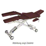 HWK Therapieliege Solid Lymph/Manu Akku mit 3-tlg. Kopfteil, LxBxH 195x65x46-89 cm