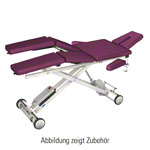 HWK Therapieliege Solid Lymph/Manu Akku mit 3-tlg. Kopfteil, LxBxH 195x65x46-89 cm