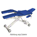 HWK Therapieliege Solid Lymph/Manu Electric mit 3-tlg. Kopfteil, LxBxH 195x65x46-89 cm