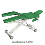 HWK Therapieliege Solid Lymph/Manu Electric mit 3-tlg. Kopfteil, LxBxH 195x65x46-89 cm