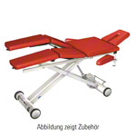 HWK Therapieliege Solid Lymph/Manu Electric mit 3-tlg. Kopfteil, LxBxH 195x65x46-89 cm