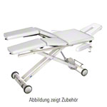 HWK Therapieliege Solid Lymph/Manu Electric mit 3-tlg. Kopfteil, LxBxH 195x65x46-89 cm