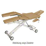 HWK Therapieliege Solid Lymph/Manu Electric mit 3-tlg. Kopfteil, LxBxH 195x65x46-89 cm