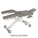 HWK Therapieliege Solid Lymph/Manu Electric mit 3-tlg. Kopfteil, LxBxH 195x65x46-89 cm