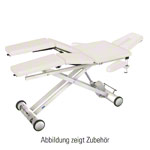HWK Therapieliege Solid Lymph/Manu Electric mit 3-tlg. Kopfteil, LxBxH 195x65x46-89 cm