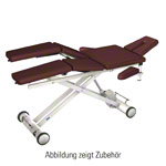 HWK Therapieliege Solid Lymph/Manu Electric mit 3-tlg. Kopfteil, LxBxH 195x65x46-89 cm