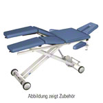 HWK Therapieliege Solid Lymph/Manu Electric mit 3-tlg. Kopfteil, LxBxH 195x65x46-89 cm