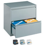 Hängeregistraturschrank mit 2 Schubladen, LxBxH 73,3x78,7x59 cm, zweibahnig