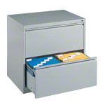 Hngeregistraturschrank mit 2 Schubladen, LxBxH 73,3x78,7x59 cm, zweibahnig